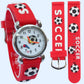 Sport Football Style 3D Watch Silicone Band Children Quartz Watch Boy Watch Girls Watch Cartoon Analog Wristwatch Inspirational Watches