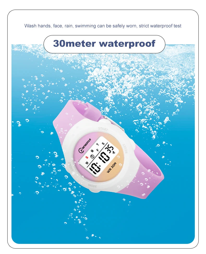Digital 30M Waterproof Kids Sports Watch Inspirational Watches