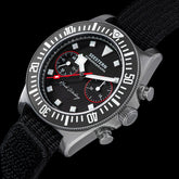 SEESTERN Chronograph Man of Watch Mechanical Tianjin ST1901 Movement Sapphire Wristwatches Nylon Sticker Strap Luminous Skeleton Inspirational Watches