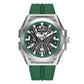 Skeleton Dial Men Mechanical Watch Silicone Strap Inspirational Watches