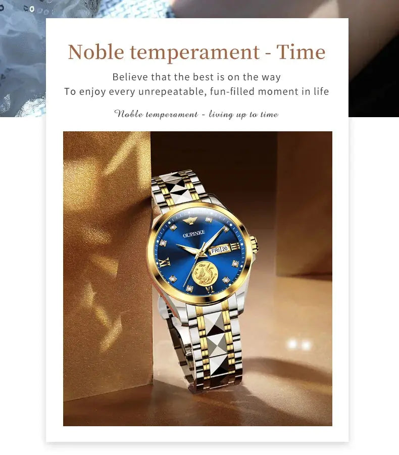 Gold Phoenix Women Luxury Swiss Certified Automatic Mechanical Watch - Inspirational Watches