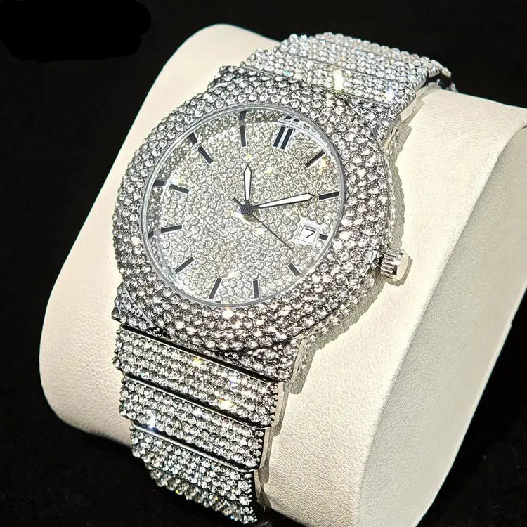 Iced Out Watch Fashion Hip Hop Full Diamond - Inspirational Watches