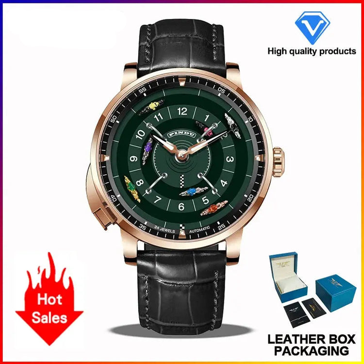 Horse Gambling Full Automatic Mechanical Inspirational Watches