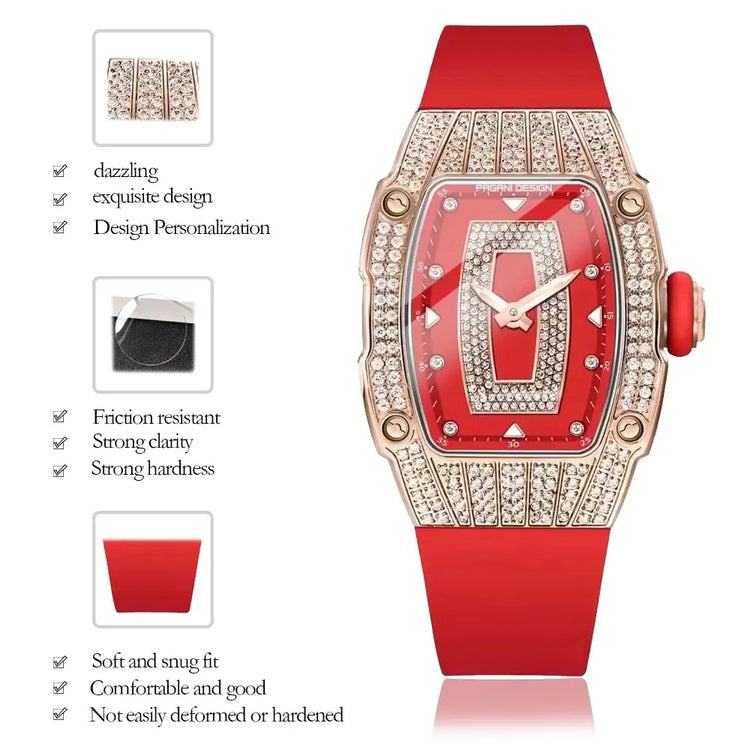 Fashion Women Creative Diamond Inlaid Waterproof Watches - Inspirational Watches