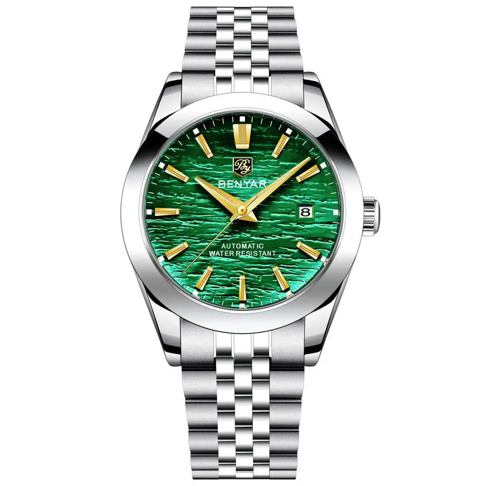 BENYAR Mens Watches Top Brand Luxury Man Mechanical Wristwatches Automatic Watch For Men Waterproof Sports Stainless Steel Clock Inspirational Watches