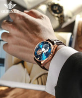 Moon Phase Starry Sky Japan Automatic Mechanical Wristwatch Inspirational Watches