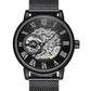 Luxury Fashion Skeleton Mechanical Hand Wind Watch for Men Inspirational Watches