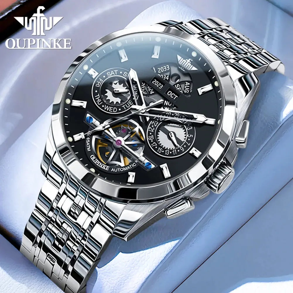 Automatic Luxury Waterproof Hollow Skeleton Watch - Inspirational Watches