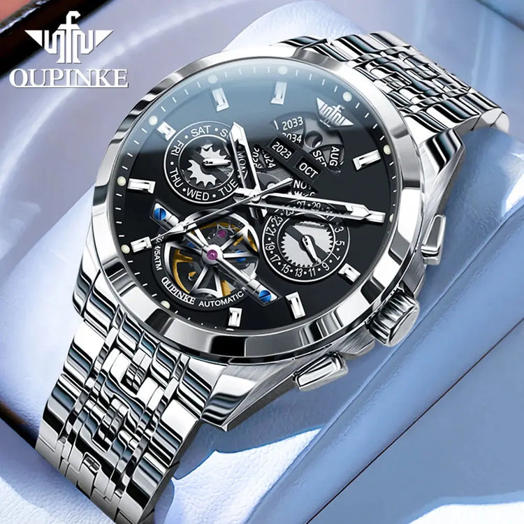 Automatic Luxury Waterproof Hollow Skeleton Watch - Inspirational Watches