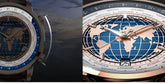 World Time Automatic Mechanical Calendar Stainless Steel Inspirational Watches