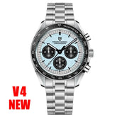 Luxury Business Mens Watches Chronograph AR Sapphire Mirror Waterproof - Inspirational Watches