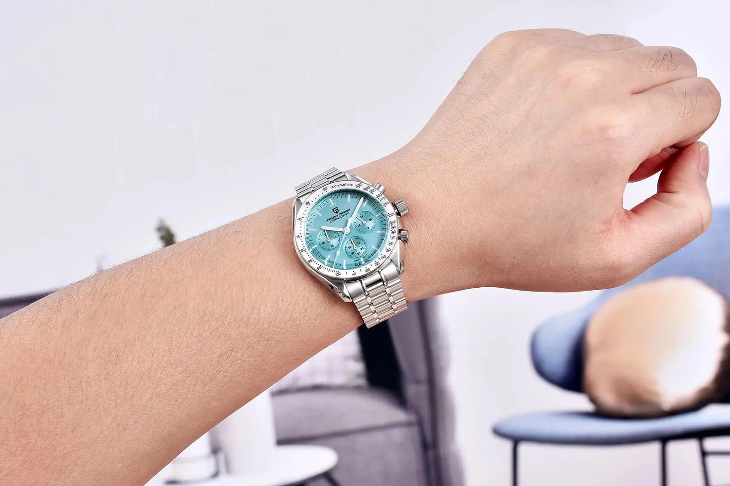 Luxury Business Mens Watches Chronograph AR Sapphire Mirror Waterproof - Inspirational Watches