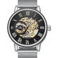 Luxury Fashion Skeleton Mechanical Hand Wind Watch for Men Inspirational Watches