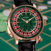 Wood Grain Mechanical Button Gambling Table Game Roulette - Inspirational Watches