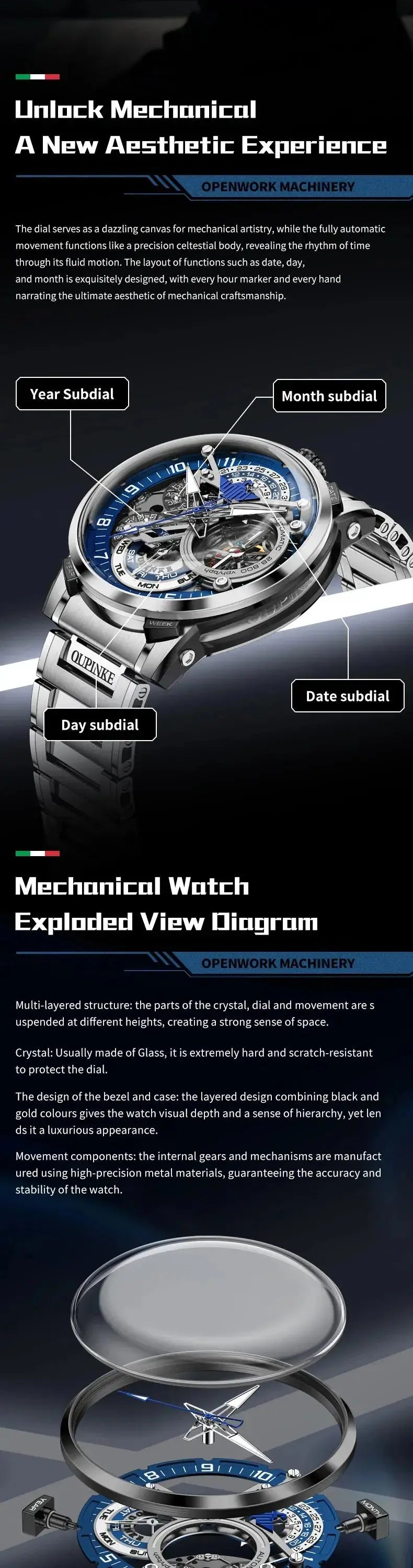 Automatic Skeleton Design Watch Inspirational Watches