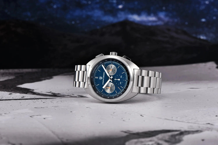 Luxury 40mm Stainless Steel Sports Watch with Chronograph - Inspirational Watches