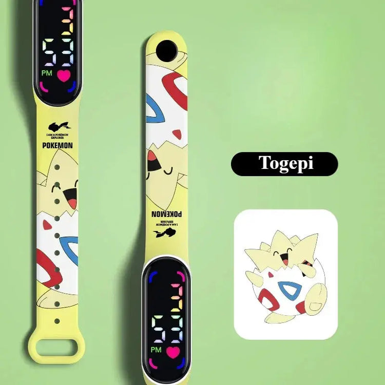 Pokemon LED Digital Waterproof Watch for Kids Inspirational Watches