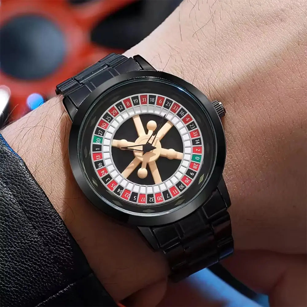 Gambling Stainless Steel Quartz Watch Inspirational Watches