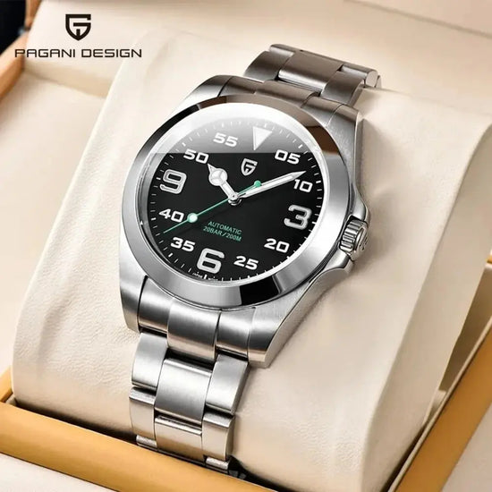 Automatic Watches 40MM Stainless Steel Wristwatch Sapphire AR Coated - Inspirational Watches