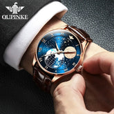 Moon Phase Starry Sky Japan Automatic Mechanical Wristwatch Inspirational Watches