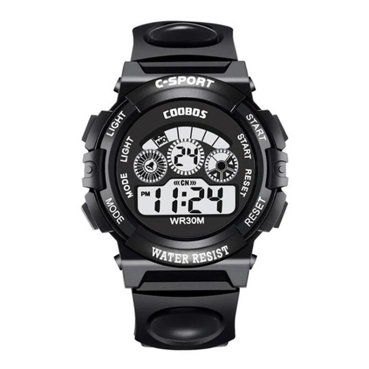 Multifunctional Kids Electronic Watch Color Luminous Dial Life Waterproof Inspirational Watches