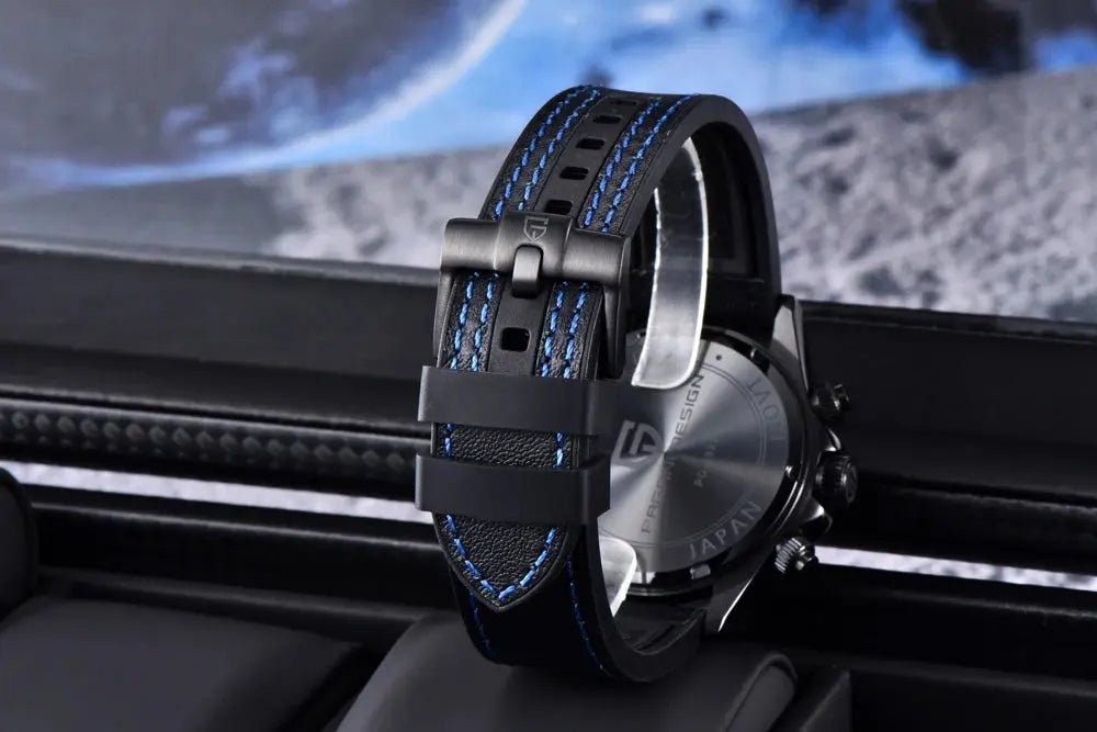 Chronograph Watch Racing car Sport Waterproof AR Sapphire glass - Inspirational Watches