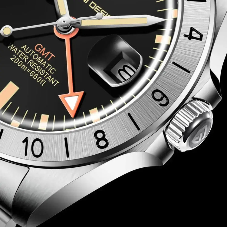 Luxury Automatic Mechanical Wristwatch Stainless Steel Retro 42mm Sapphire Waterproof - Inspirational Watches