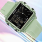 SANDA 6273 Wristwatch Square Dual Time Man Electron Analog Watch for Men Women Waterproof Count Down Timer Digital World Time Inspirational Watches