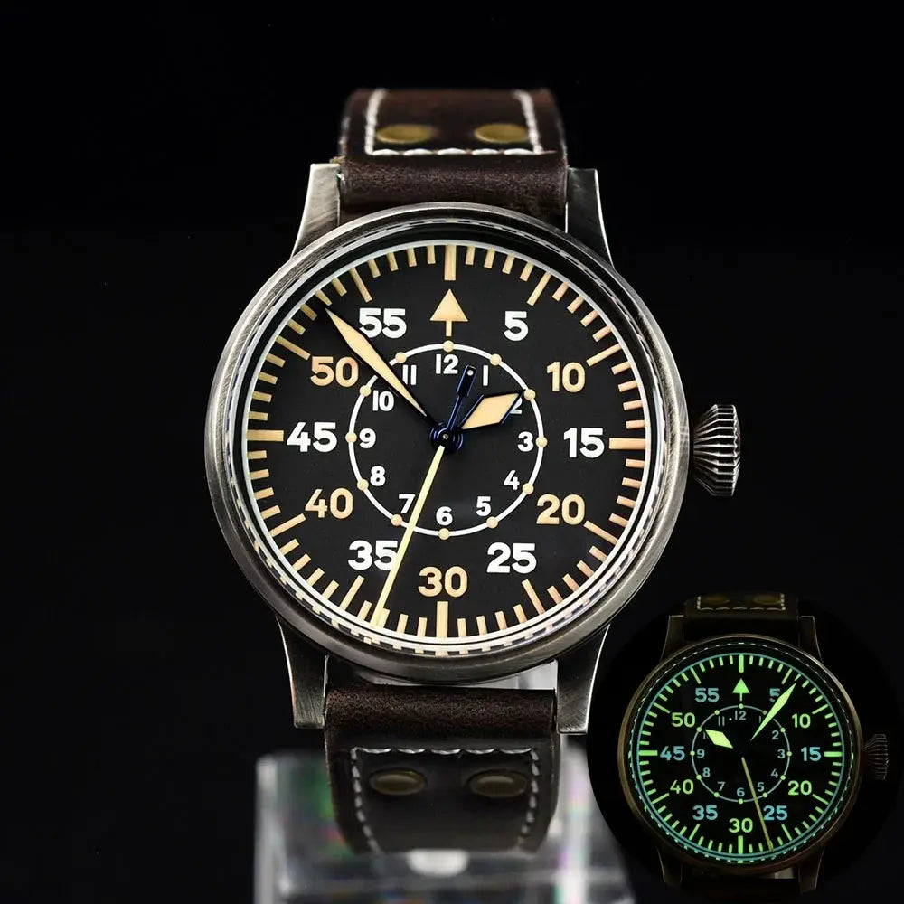 42mm Retro Automatic Men Pilot Watches Sapphire Glass - Inspirational Watches