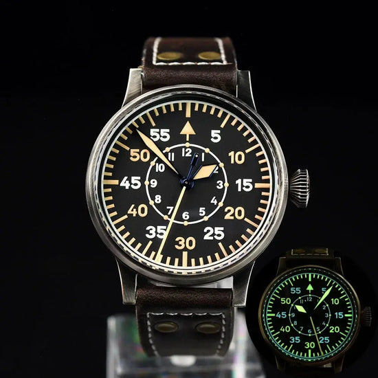 42mm Retro Automatic Men Pilot Watches Sapphire Glass - Inspirational Watches