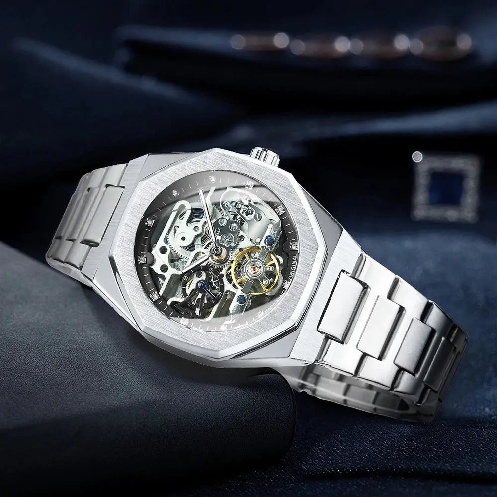 Automatic Tourbillon Skeleton Mechanical watch Inspirational Watches