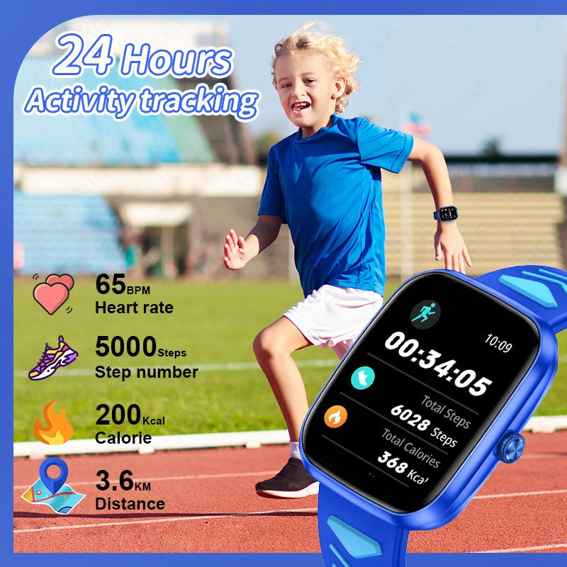 Multifunctional HD Touch Screen Music Games Kids Smartwatch Inspirational Watches