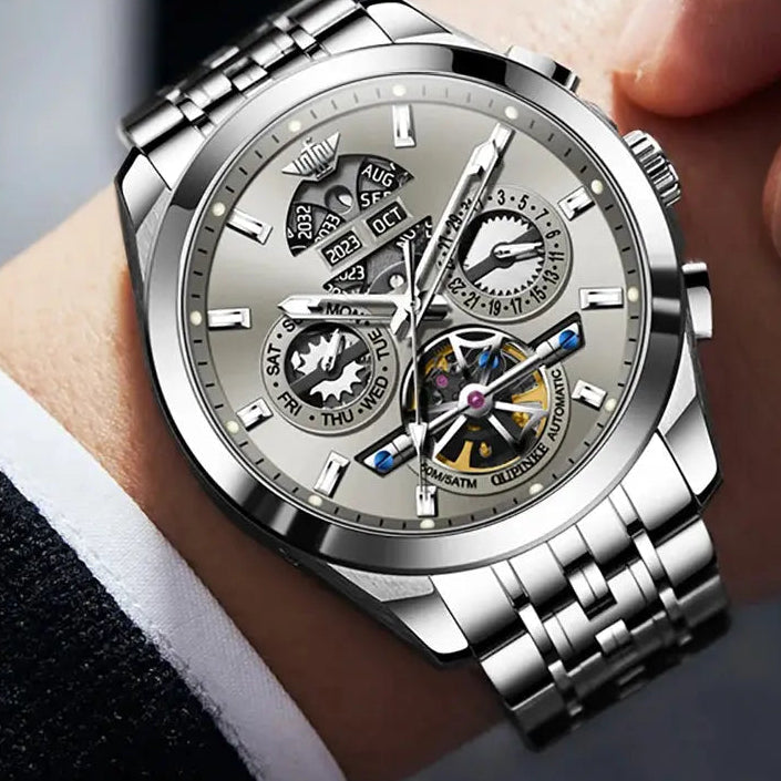 Automatic Luxury Waterproof Hollow Skeleton Watch - Inspirational Watches