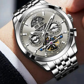 Automatic Luxury Waterproof Hollow Skeleton Watch - Inspirational Watches