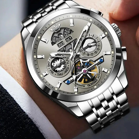 Automatic Luxury Waterproof Hollow Skeleton Watch - Inspirational Watches
