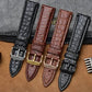 Premium Crocodile-Pattern Leather Watch Strap
