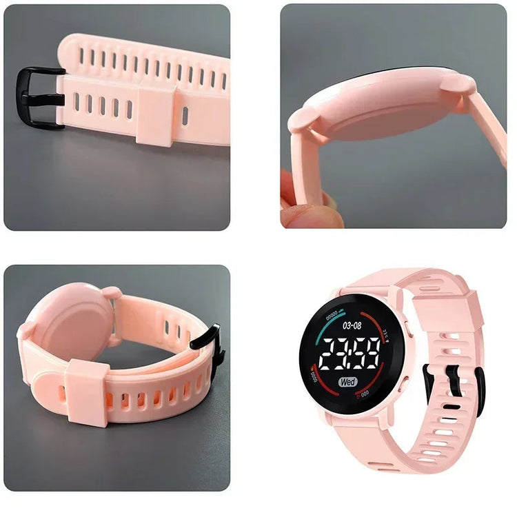 Waterproof LED Digital Luminous Kids Sports Watch Inspirational Watches