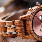 Wooden Watch with Auto Date Inspirational Watches
