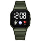 Waterproof LED Digital Kids Sport Watch Silicone Strap Inspirational Watches