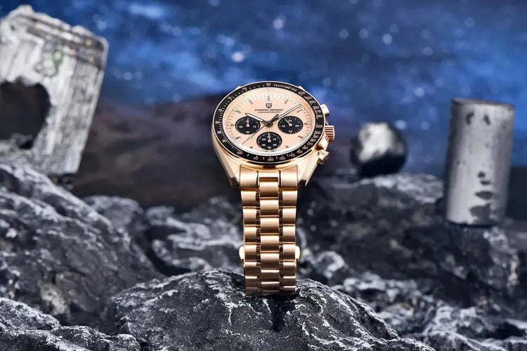 Luxury Business Mens Watches Chronograph AR Sapphire Mirror Waterproof - Inspirational Watches