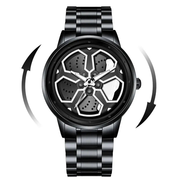 360° Rotating Wheel Quartz Watch Inspirational Watches