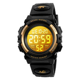 LED light Display Digital Alarm Clock 5Bar Waterproof Kids Sports Watch Inspirational Watches