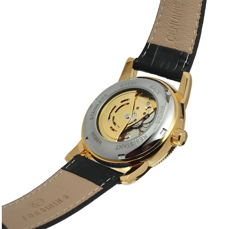 2026 Designer Luxury FORSINING Classic Mechanical Skeleton Man Watches Automatic Movement  Clock Waterproof Leather Wristwatch Inspirational Watches