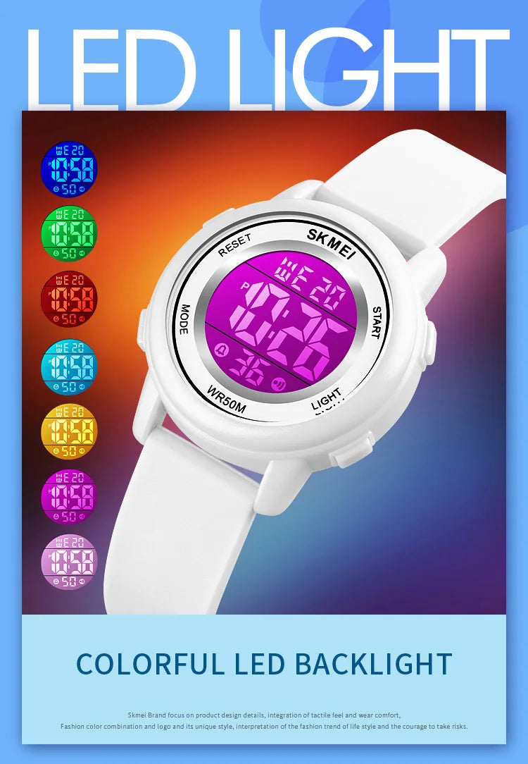 50M Waterproof Kids Watch Inspirational Watches