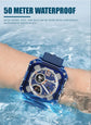 Military Watches Men Watch 2025 New 50M Waterproof Wristwatch Stopwatch Alarm LED Light Digital Watches 8121 Men&