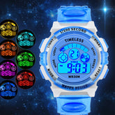 Multifunctional Kids Electronic Watch Color Luminous Dial Life Waterproof Inspirational Watches