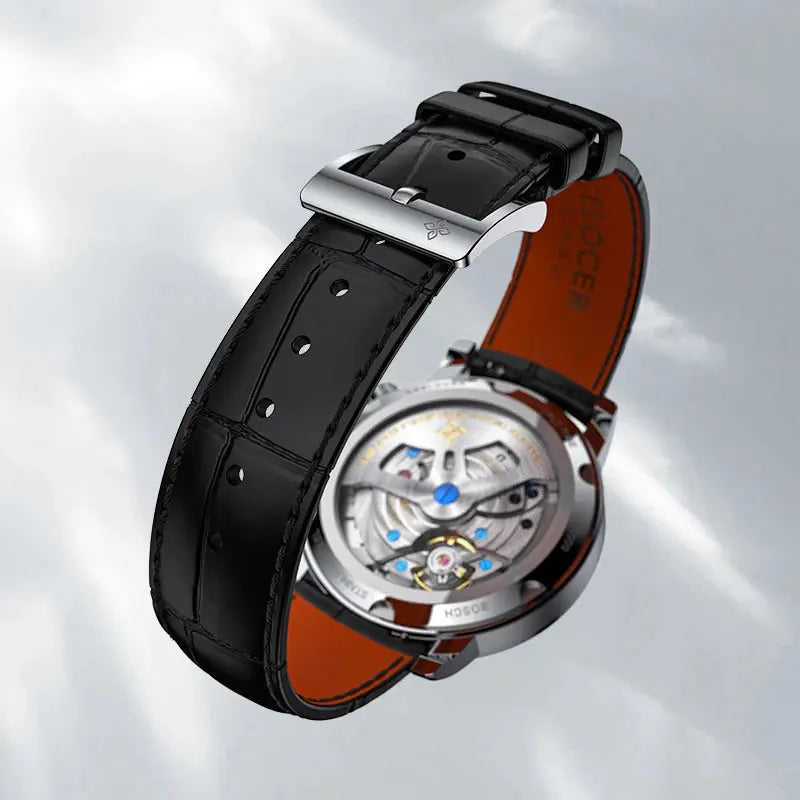 World Time Luxury Business Formal Automatic Mechanical Inspirational Watches