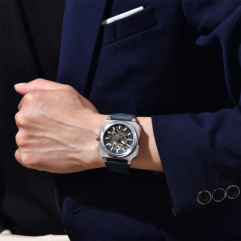 PAGANI DESIGN New Hollowed Men Mechanical Watch Top Brand Sapphire Glass Clock Classic Luxury Waterproof Automatic Men&