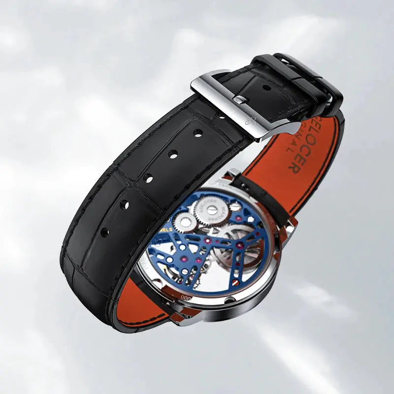 Tourbillon Luxury Skeleton Manual Mechanical Inspirational Watches