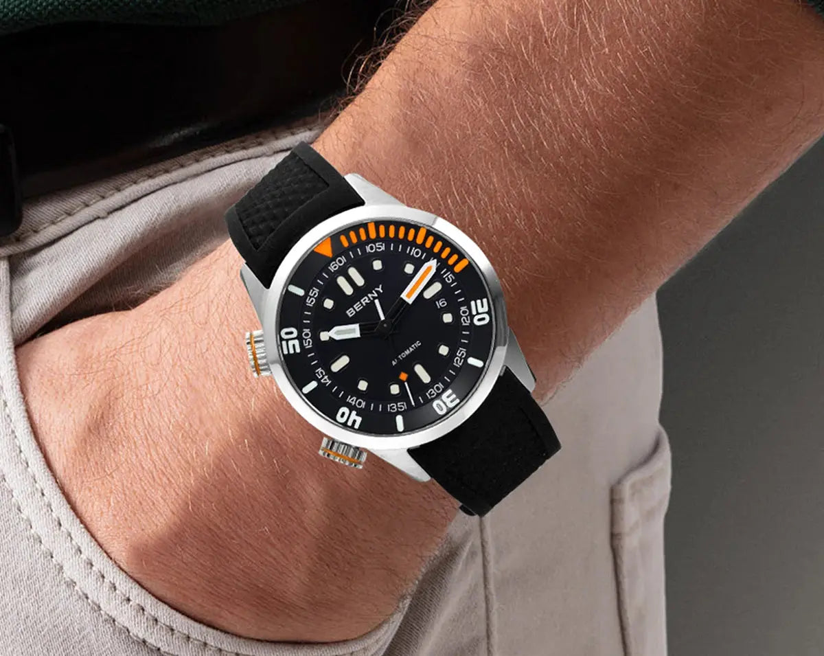 Automatic Dive Super Luminous Sapphire Swim Sport Mechanical Inspirational Watches